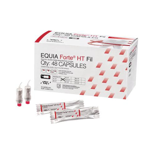 GC 901564 Equia Forte HT Fil Glass Hybrid Restorative Capsules A1 48/Pk 453010 GC 901564 Equia Forte HT Fil Glass Hybrid Restorative Capsules A1 48/Pk 453010
